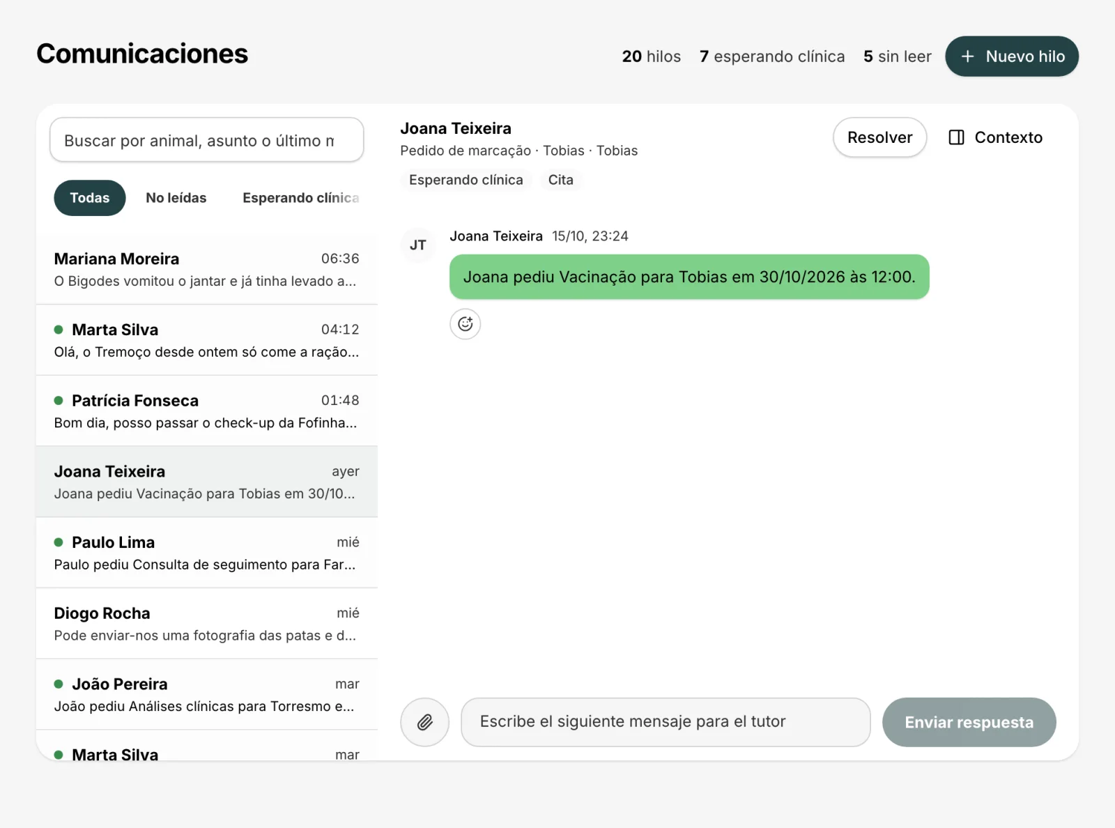 Campaña programada y notificación al tutor